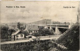 1915 Brod, Bosanski Brod; Cuprija na Savi / Sava bridge (EK)