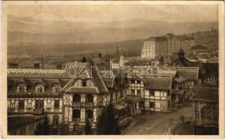1928 Tátrafüred, Ótátrafüred, Altschmecks, Stary Smokovec (Magas Tátra, Vysoké Tatry); látkép, szálloda / general view, hotel (EB)