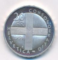 Svájc 1999B 20Fr Ag "Dornach-i csata" T:1 (eredetileg PP)
Switzerland 1999B 20 Francs Ag ...