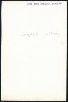 cca 1934 Kinszki Imre (1901-1945) budapesti fotóművész hagyatékából, pecséttel jelzett vintage fotó ...