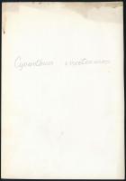 cca 1932 Kinszki Imre (1901-1945) budapesti fotóművész hagyatékából, jelzés nélküli, de a szerző ált...