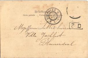 1901 The Continental Bodega Company / German wine trading company advertisment from Köln (fl)