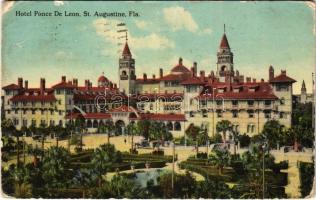1912 St. Augustine (Florida), Hotel Ponce De Leon (worn corners)