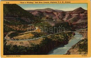 Salt River Canyon (Arizona), Highway U.S. 60, Road a Winding