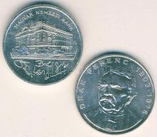 1992-94. 200Ft Ag "MNB" (1x) + "Deák" (1x) T:BU,2