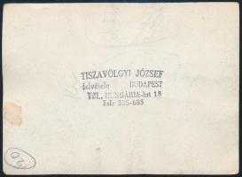 cca 1940 Lovaspóló, Tiszavölgyi József pecséttel jelzett fotója, 8,5×11,5 cm