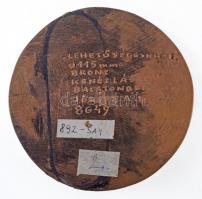 Kenéz László (1942-) DN "Lehetőségeink I." öntött Br plakett (878g/118mm) T:1- / Hungary N...