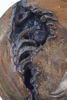 Kenéz László (1942-) DN "Lehetőségeink II." öntött Br plakett (875g/118mm) T:1- / Hungary ...