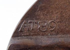 Asszonyi Tamás (1942-) 1989. "Pro Musica / MR (Magyar Rádió)" öntött Br emlékérem (248g/80...