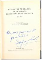 Kéziratos források az Országos Széchényi Könyvtárban 1789-1867. Bp., 1950. OSZK. Félvászon kötésben....