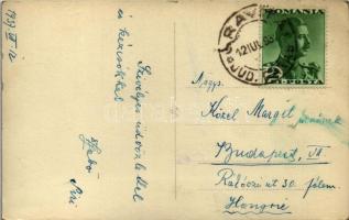 1937 Oravicabánya, Oravica, Oravita; fürdő, fürdőzők, evezős csónakok / spa, bathers, rowing boat. p...