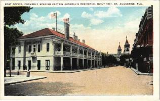 St. Augustine (Florida), Post Office, formerly Spanish Captain Generals residence, built 1591