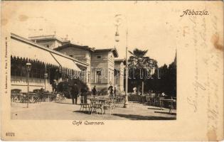 1904 Abbazia, Opatija; Café Quarnero. C. Ledermann jr. 4021. (fl)