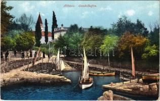 Abbazia, Opatija; Gondelhafen / luka za camce / csónakkikötő / boat port
