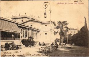 1903 Abbazia, Opatija; Vor dem Café Quarnero / café, terrace. Orig.-A. Fr. Reincke (fl)