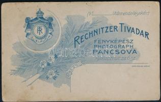 Vizitkártya Rechnitzer pancsovai müteremből 7x10 cm