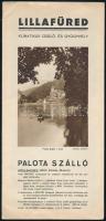 cca 1930-1940 Lillafüred, klimatikus üdülő- és gyógyhely, 2 db egyforma képes ismertető prospektus