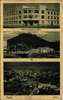1939 Huszt, Chust, Khust; Volt kormányzósági palota, vár, látkép. Adler Márton kiadása / government building, castle, general view + kétnyelvű bélyegző / bilingual cancellation (EB)