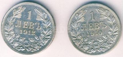 Bulgária 1910. 1L Ag + 1912. 1L Ag T:2/3,3