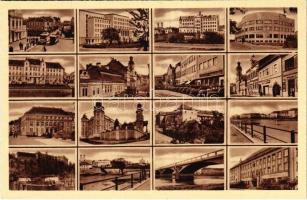 Ungvár, Uzshorod, Uzhhorod, Uzhorod; mozaiklap / multi-view postcard