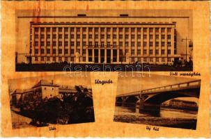 Ungvár, Uzshorod, Uzhhorod, Uzhorod; Vár, volt országház, új híd / castle, former house of parliament, new bridge