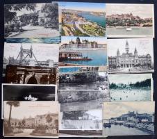 85 db RÉGI történelmi magyar város képeslap vegyes minőségben / 85 pre-1945 town-view postcards from the Kingdom of Hungary in mixed quality