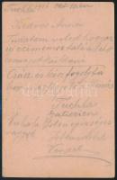 1916 Tábori posta levelezőlap "M.KIR.IV/13. HADTÁPZÁSZLÓALJ", "TUCHLA" - Budapes...