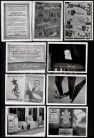 10 db fotó a Rákosi korszak propaganda plakátjairól. 9x12 cm