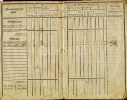 1851 Jó állapotú osztrák adókönyv