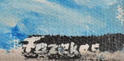 Fazekas jelzéssel: Vízpart. Olaj, vászon. 30x37 cm