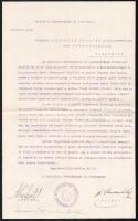 1915 A Nagyváradi Kereskedelmi És Iparkamara levele Seregély Dezsőné, m. kir. honvédőrnagy nejének