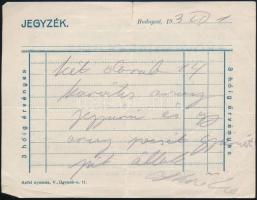 Kövesd Rudolf órás és ékszer kereskedő reklám kártya 15x12 cm