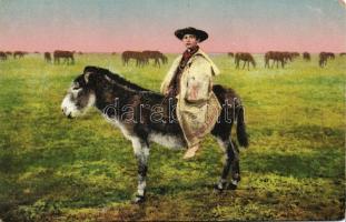Hortobágy csikós a csacsin