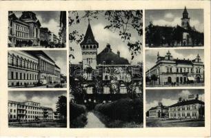 Beregszász, Beregovo, Berehove; mozaiklap / multi-view postcard