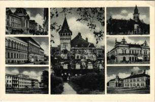 Beregszász, Beregovo, Berehove; mozaiklap / multi-view postcard (EK)