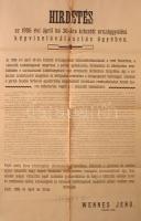 A/1-es plakát az 1906-os győri országgyűlési képviselői választásokról, és A/2-es plakát az 1865-ös győri helypénz-árszabályokról