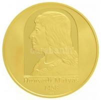 2008. 50.000Ft Au "Hunyadi Mátyás trónra lépésének 550. évfordulója" tanúsítvánnyal (10,04...