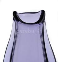 Váza. Formába öntött, anyagában színezett. m: 26 cm