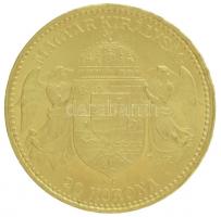 1897KB 20K Au "Ferenc József" Körmöcbánya (6,79g/0.900) T:1- kis ph. / Hungary 1897KB 20 K...