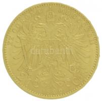 Ausztria 1892. 20K Au "Ferenc József" (6,79g/0.900) T:1-,2 apró ph. / Austria 1892. 20 Cor...