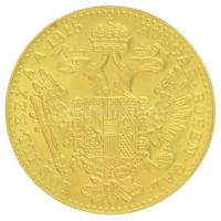 Ausztria 1915. 1D Au "Ferenc József" utánveret (3,48g/0.986) T:1- (P) Austria 1915. 1 Duca...