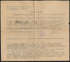 1934-1938 2 db rendőrségi idézés orvosi vizsgálatra a jogosítványhoz, egyiken Dárday József rendőrkapitány aláírása