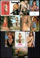 1967-1990 12 db nőket ábrázoló, részben erotikus kártyanaptár