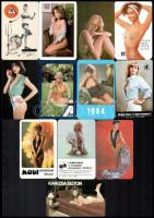 1968-1988 12 db nőket ábrázoló, részben erotikus kártyanaptár