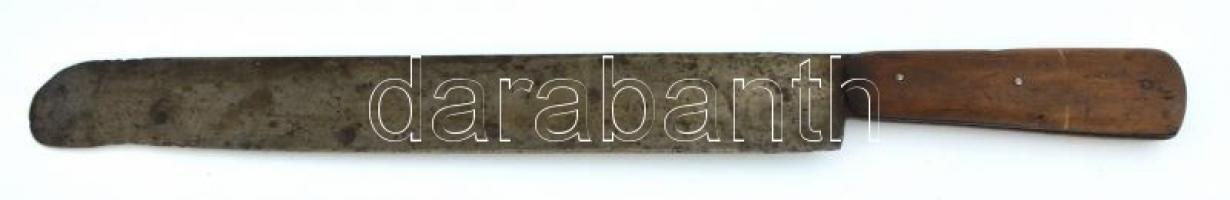 Dreszmann Károly zuglói acélgyáros kése, jelzett, h: 37 cm