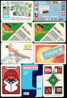 1967-2004 9 db újságokat reklámozó kártyanaptár