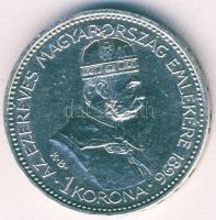 1896. 1K Ag "Jubileum" T:3 kis ph