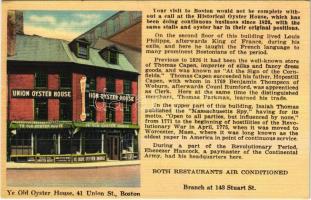 Boston (Massachusetts), Ye old oyster house, 41 Union st.