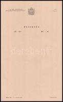1939 M. Kir. Állami Rendőrség Budapesti Főkapitányságának 3 db jelentése, egyik kitöltetlen