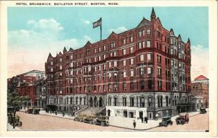 Boston (Massachusetts), Hotel Brunswick, Boylston street, automobiles